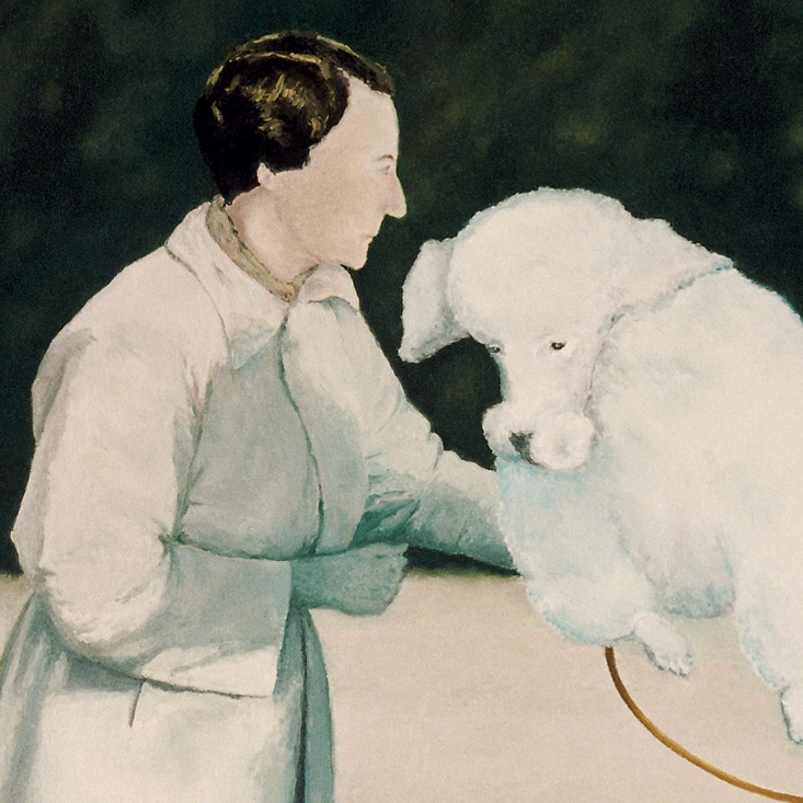 Woman and poodle (Detail)