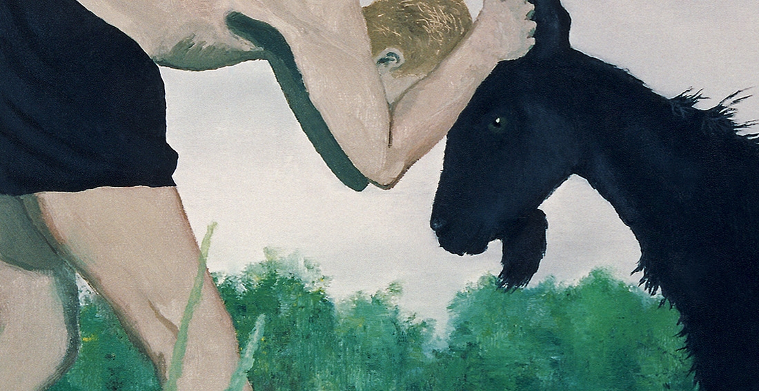 Man-child and billy goat (Detail)