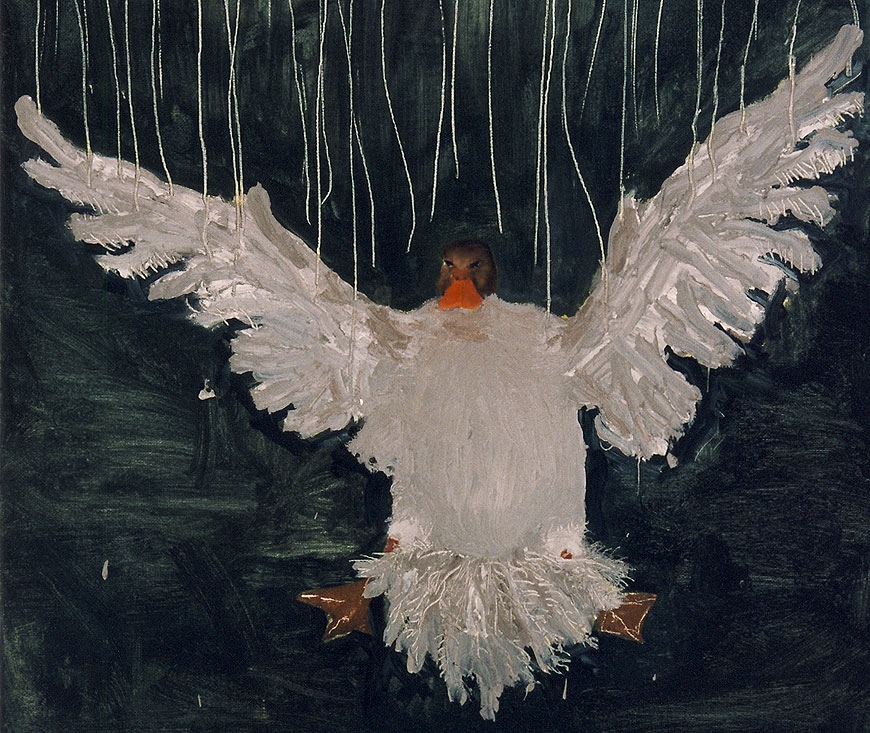 Die schwebende Ente (Detail)