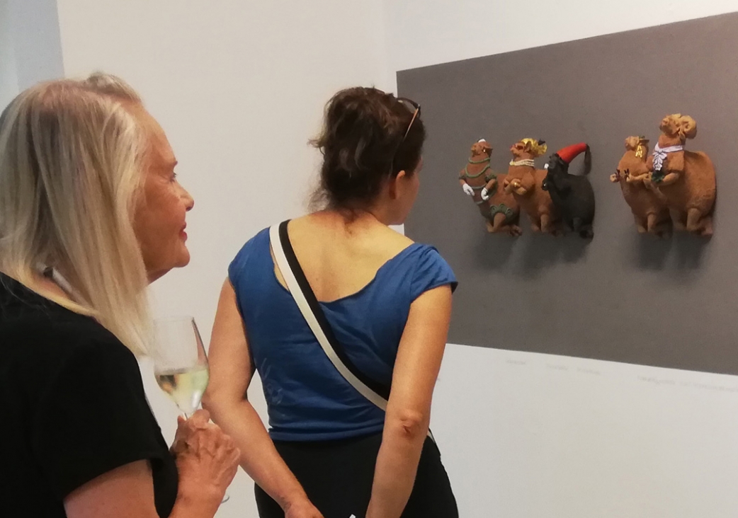 Sheep Universe, part of the exhibition "GARDEN OF CLAY"